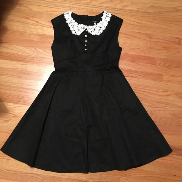 Acevog Dresses & Skirts - Wednesday Addams dress with lace collar